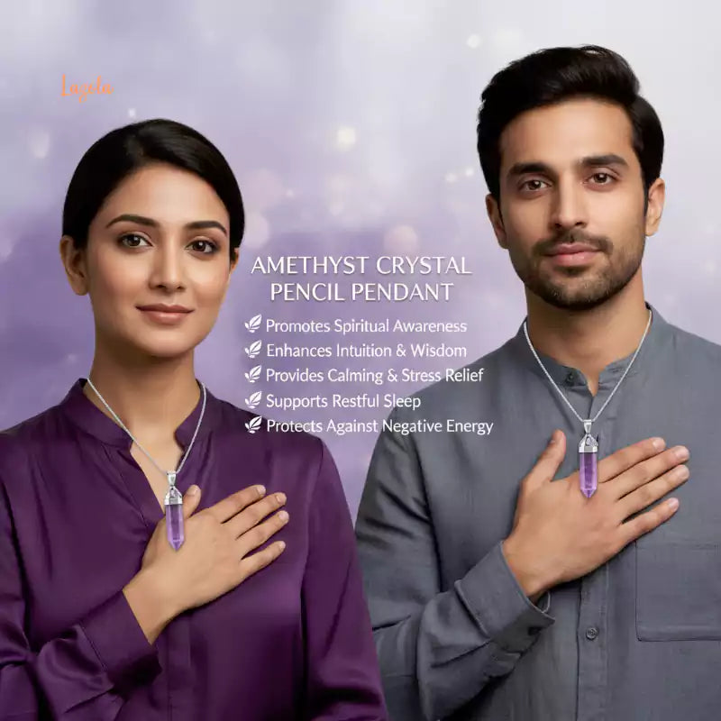 Amethyst Pencil Pendant