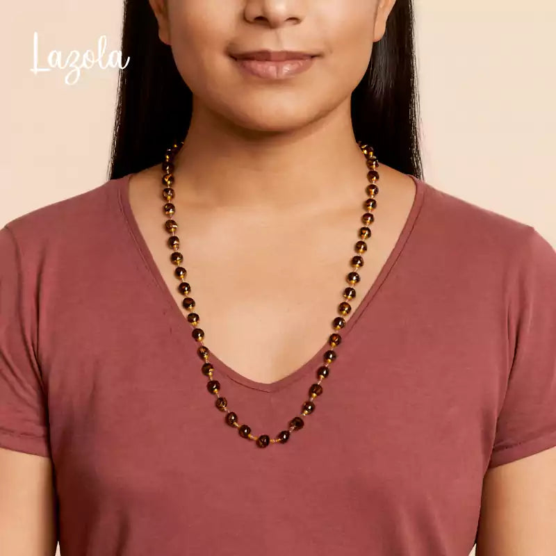 Copper Cap Karungali Mala