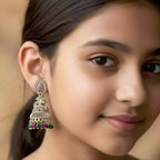 Mango Stud Antique Jhumka Earrings