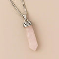 Rose Quartz Pencil Pendant