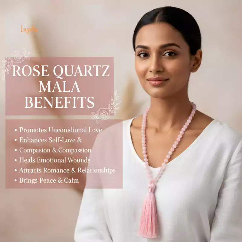 Rose Quartz Mala