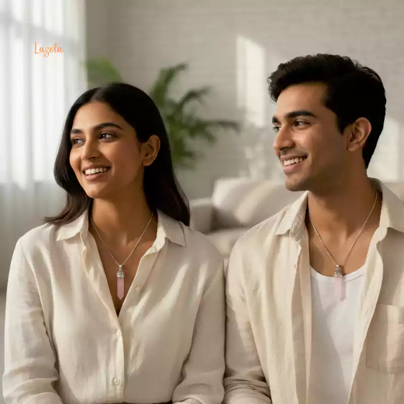 Rose Quartz Pencil Pendant