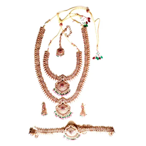 Bridal Temple Jewellery Set - with Lakshmi Motif