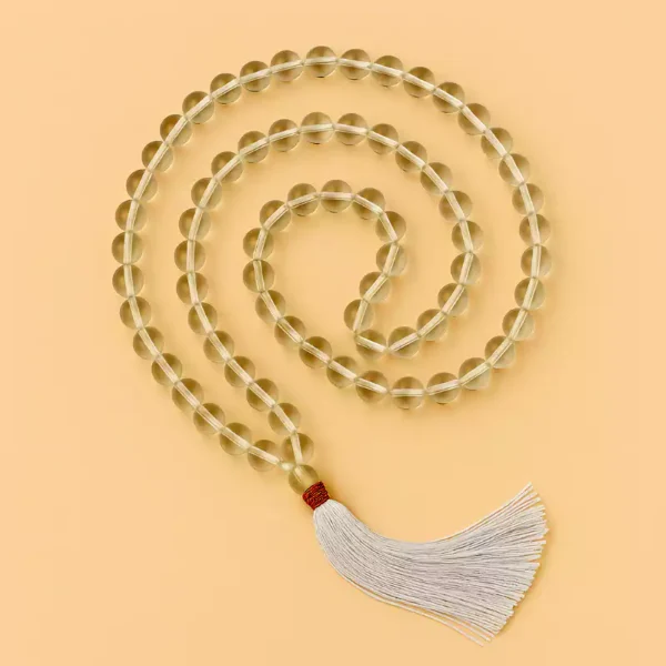 clear quartz mala