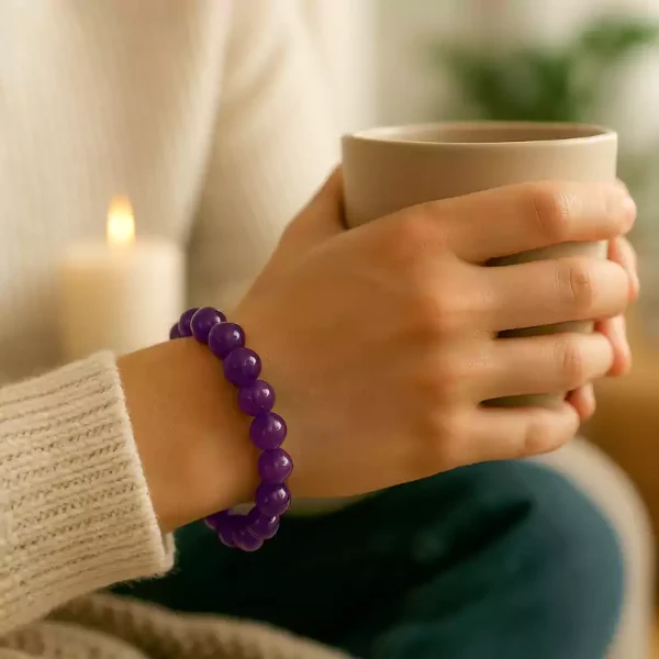 Amethyst Crystal Bracelet With Certificate