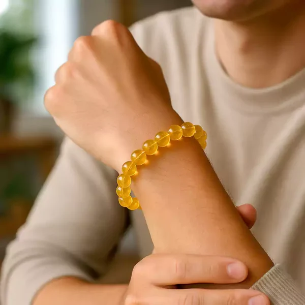 citrine crystal bracelet