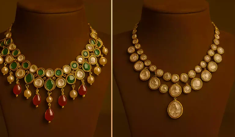 difference between kundan polki american diamond