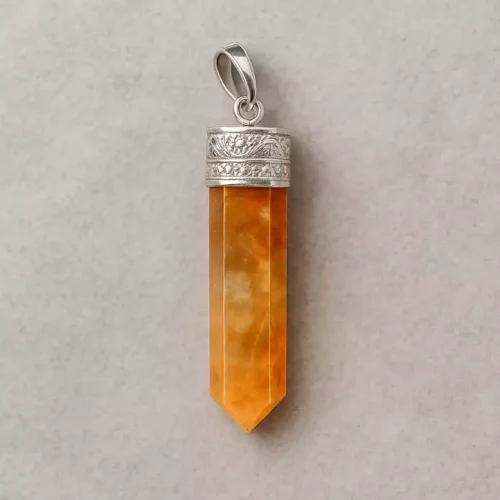 Citrine Pencil Pendant