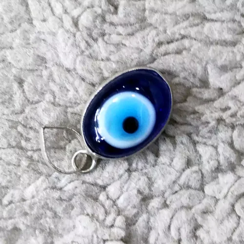 Silver Evil Eye Pendant Lazola India