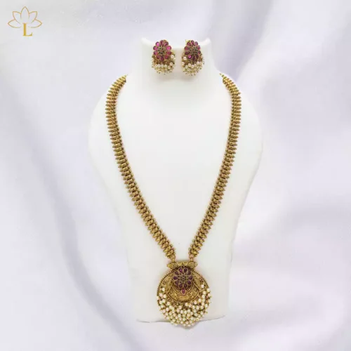 Gold Plated Necklace Set with RP 0098 Lazola India
