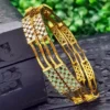 Gold Plated Stone Studded Bangles Lazola India