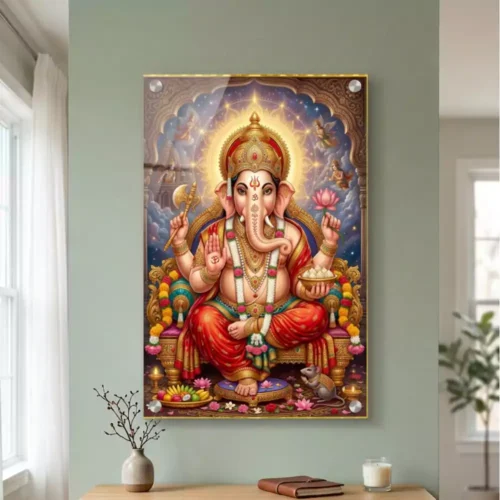 Lord Ganesha UV Printed Acrylic Wall Art 1 Lord Ganesha UV Printed Acrylic Wall Art