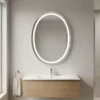 Oval Smart LED Mirror with Touch Sensor