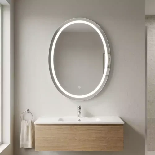 Oval Smart LED Mirror with Touch Sensor
