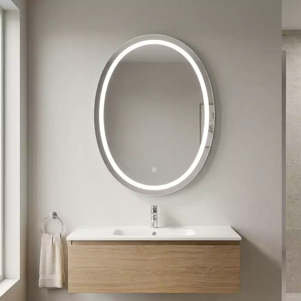 Home 4 Oval Smart LED Mirror with Touch Sensor