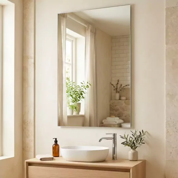 Rectangle Frameless Wall Mount Mirror