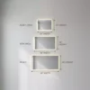 Rectangle Smart LED Mirror with Touch Sensor, 3 Colour Lighting and Defogger (H)