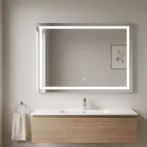Rectangle Smart LED Mirror with Touch Sensor