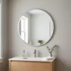 Round Frameless Wall Mount Mirror Round Frameless Wall Mount Mirror