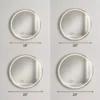 Round Smart LED Mirror with Touch Sensor 7 Round Smart LED Mirror with Touch Sensor, 3 Colour Lighting and Defogger