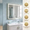 Square Smart LED Mirror with Touch Sensor 3 Square Smart LED Mirror with Touch Sensor